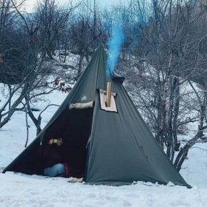 چادر سرخپوستی کمپینگ 7 نفره دیلور کفی دار (Dilor Tent)